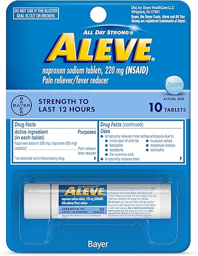 Miniatura 3 de Aleve AnalgésicoReductor de Fiebre Tabletas, 220 mg 10 ea (Paquete de 3)