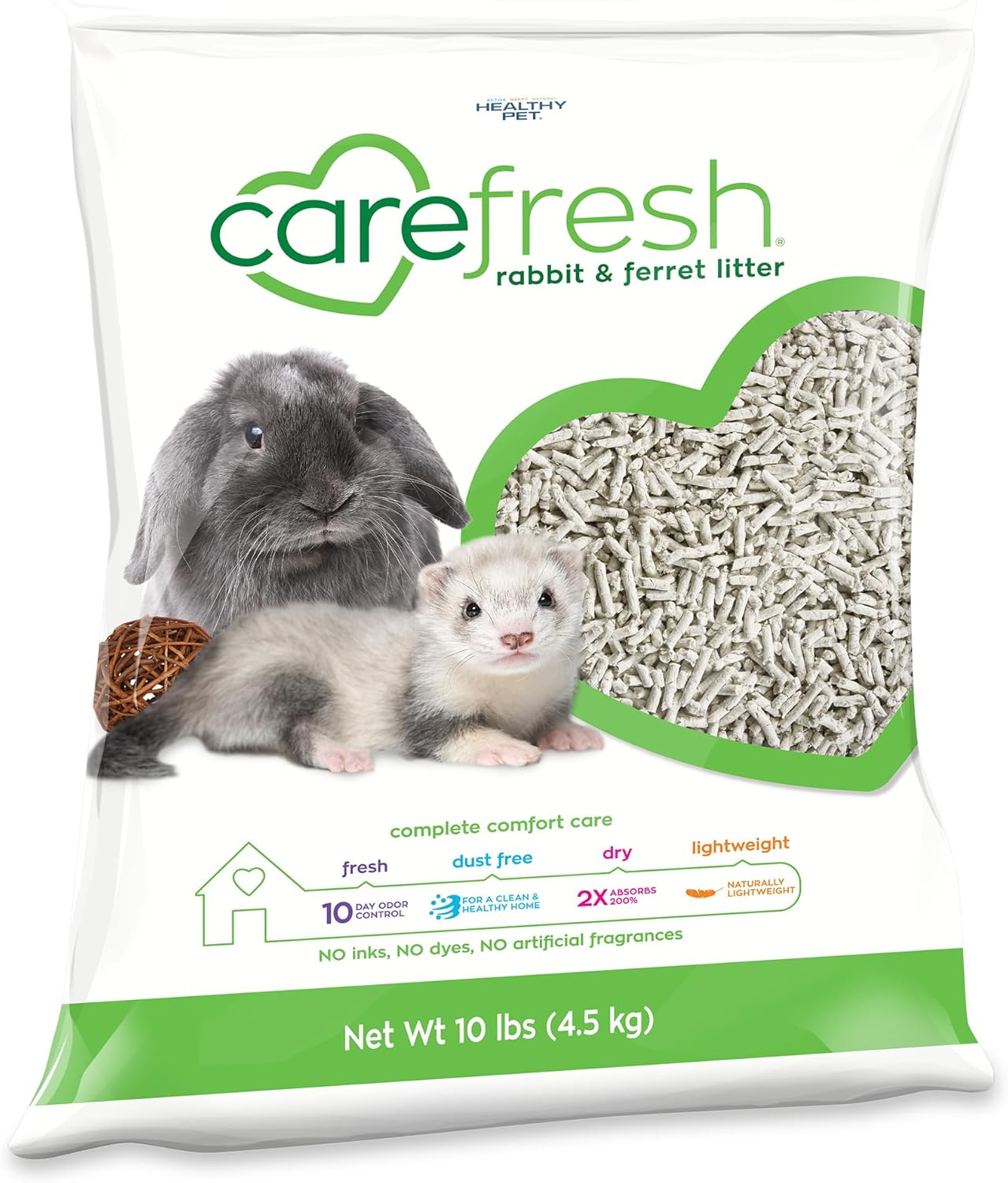 carefresh Rabbit & Ferret Dust-Free, Lightweight Litter, 10 lb