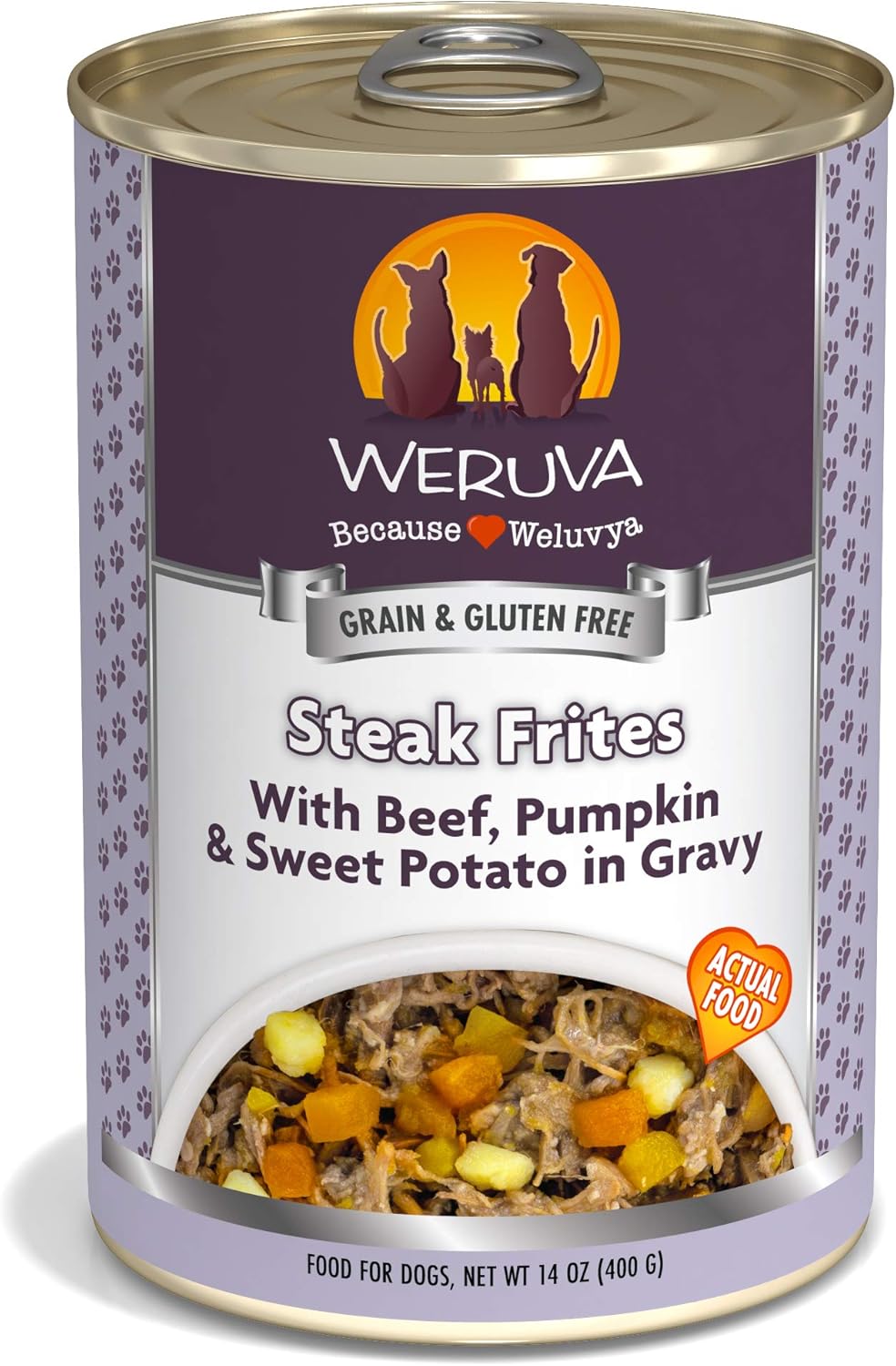 Buy Weruva All Natural Grain-free Chicken-free Canned Wet Dog Food - Four Recipes With Beef Lamb And Fish Online In Turkey B001tm2a5g