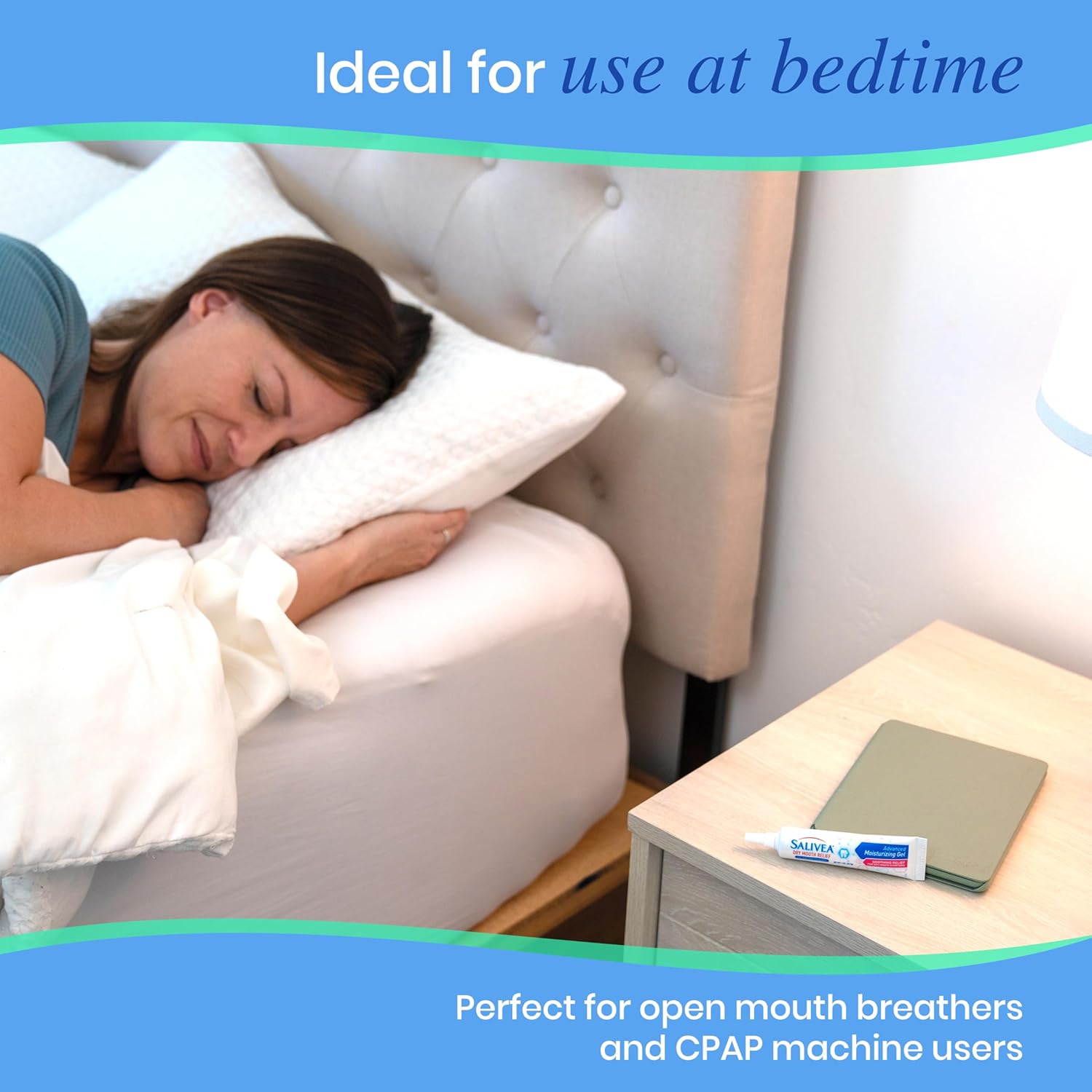 Gel Hidratante para Boca Seca Salivea, Tubo de 28 g, Substituto de Saliva com Enzimas Salivares e Hidratantes, Sem Álcool, Não Irritante e Calmante - Imagem 6