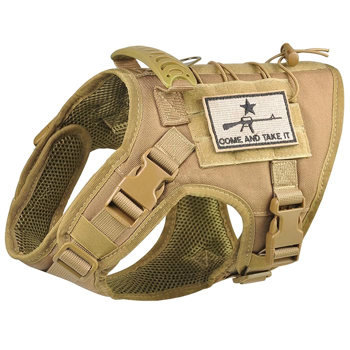 Buy SALFSE Tactical Dog Harness Adjustable Military Working Dog