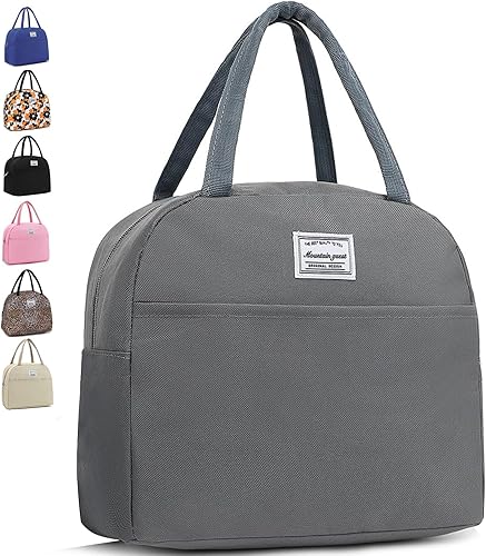 Mountain guest Bolsa de almuerzo reutilizable con aislamiento térmico para adultos, resistente al agua, bolsa de almuerzo para mujereshombres,