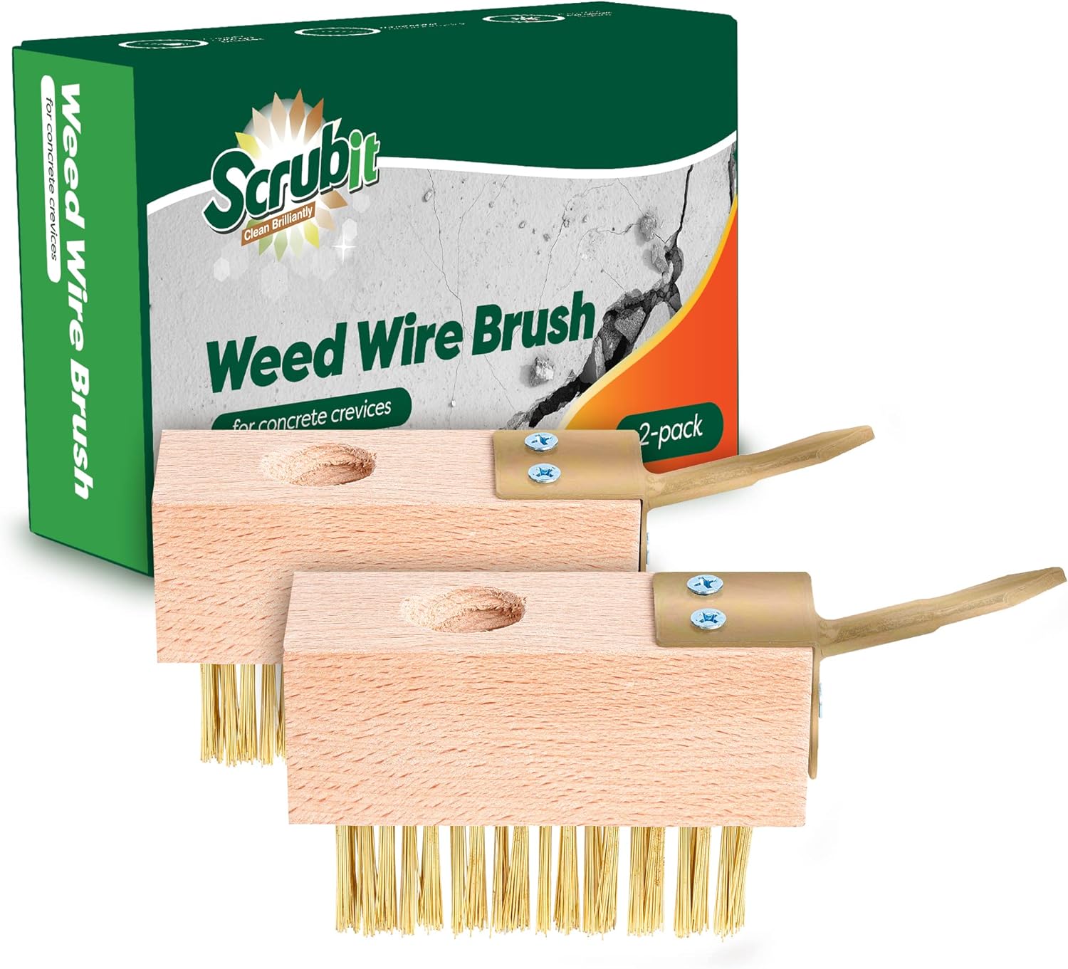SCRUBIT Moss & Weed Remover Wired grout cleaner brush