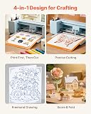 VEVOR Machine de Découpe Capacité 305 mm, Découpe Vinyle de Bureau, pour Cartes Personnalisées Scrapbooking Décoration DIY, Plus de 2000 Ressources de Conception Intégrées, Haute Compatibilité - 4