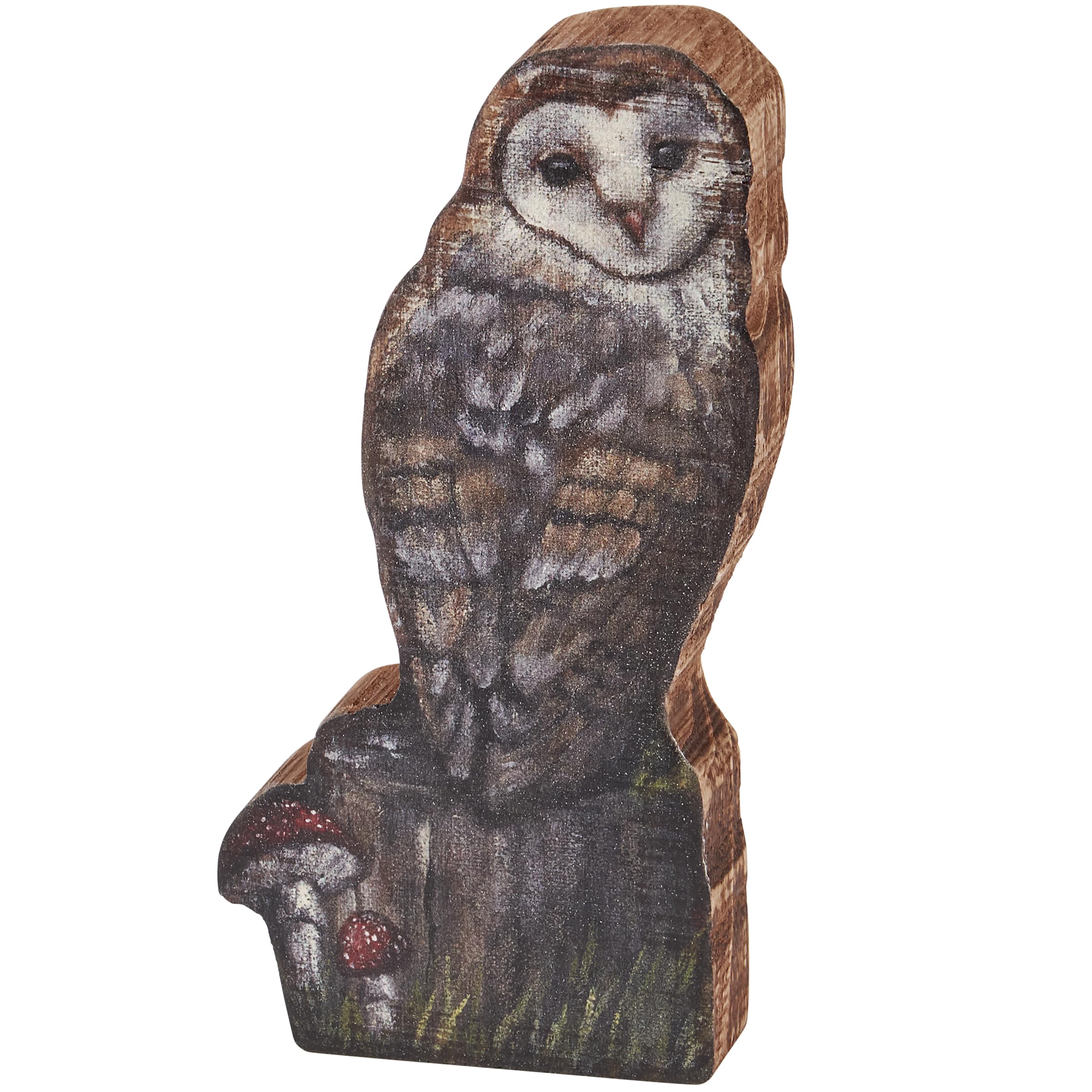 Búho de madera Woodland Owl Primitives by Kathy regalo original para amantes de naturaleza
