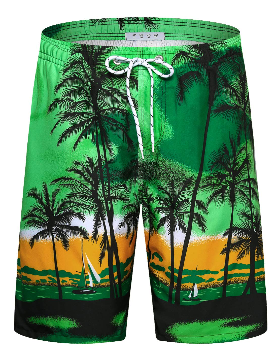 APTRO Costumi Pantaloncini da Bagno Uomo Mare Surf Piscina Stampa Hawaiana Estiva Grande Asciugatura Rapida con Fodera in Rete