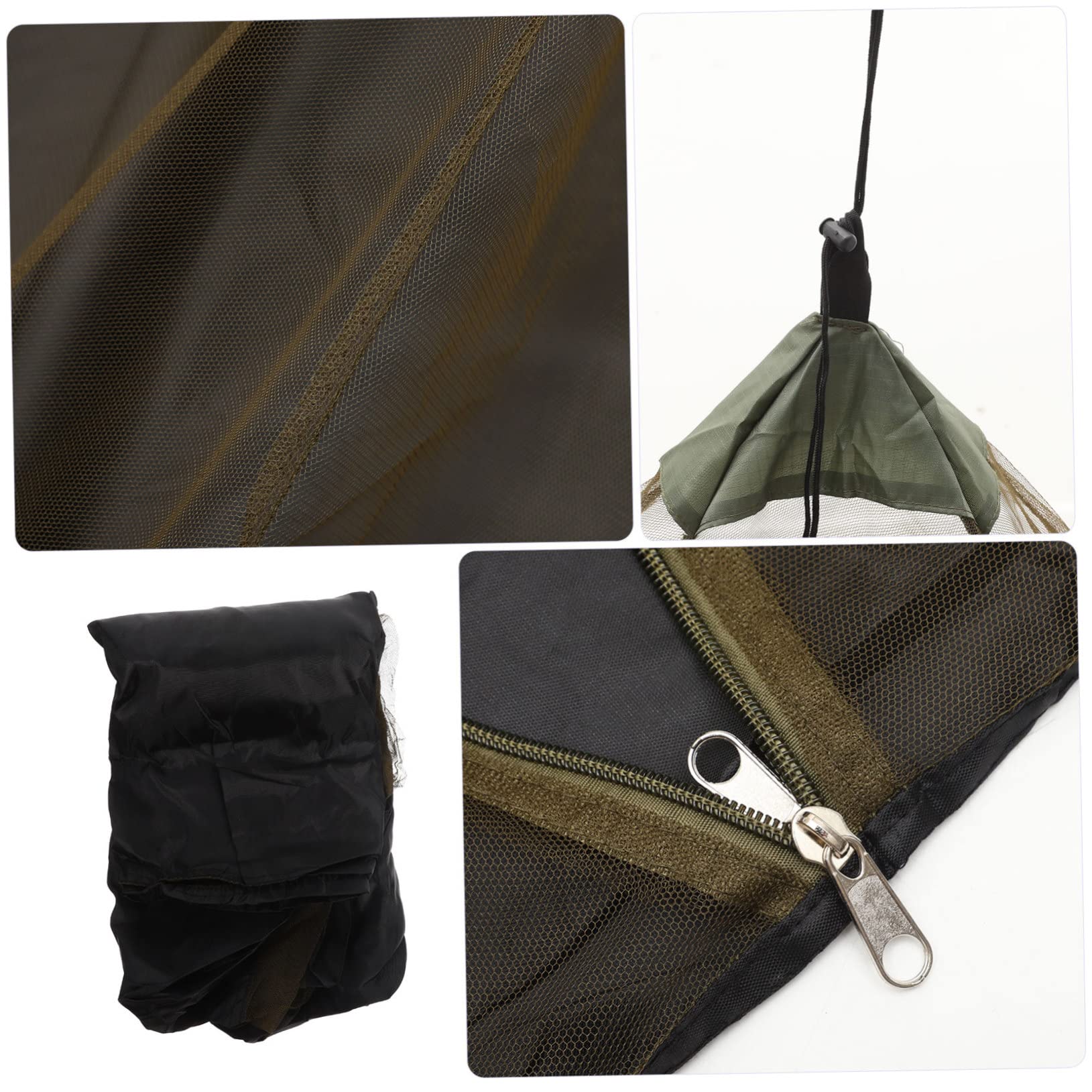 ORFOFE Mosquitera para Camping con Zipper de Alta Densidad para Senderismo y Mochilero Ligera y Reutilizable Protección Efectiva contra Insectos Portátil con de Fijación
