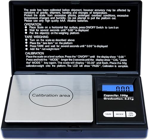 Miniatura 3 de Weighmax Classic 3805 Series - Báscula digital de bolsillo, 100 x 0.00 oz, color negro
