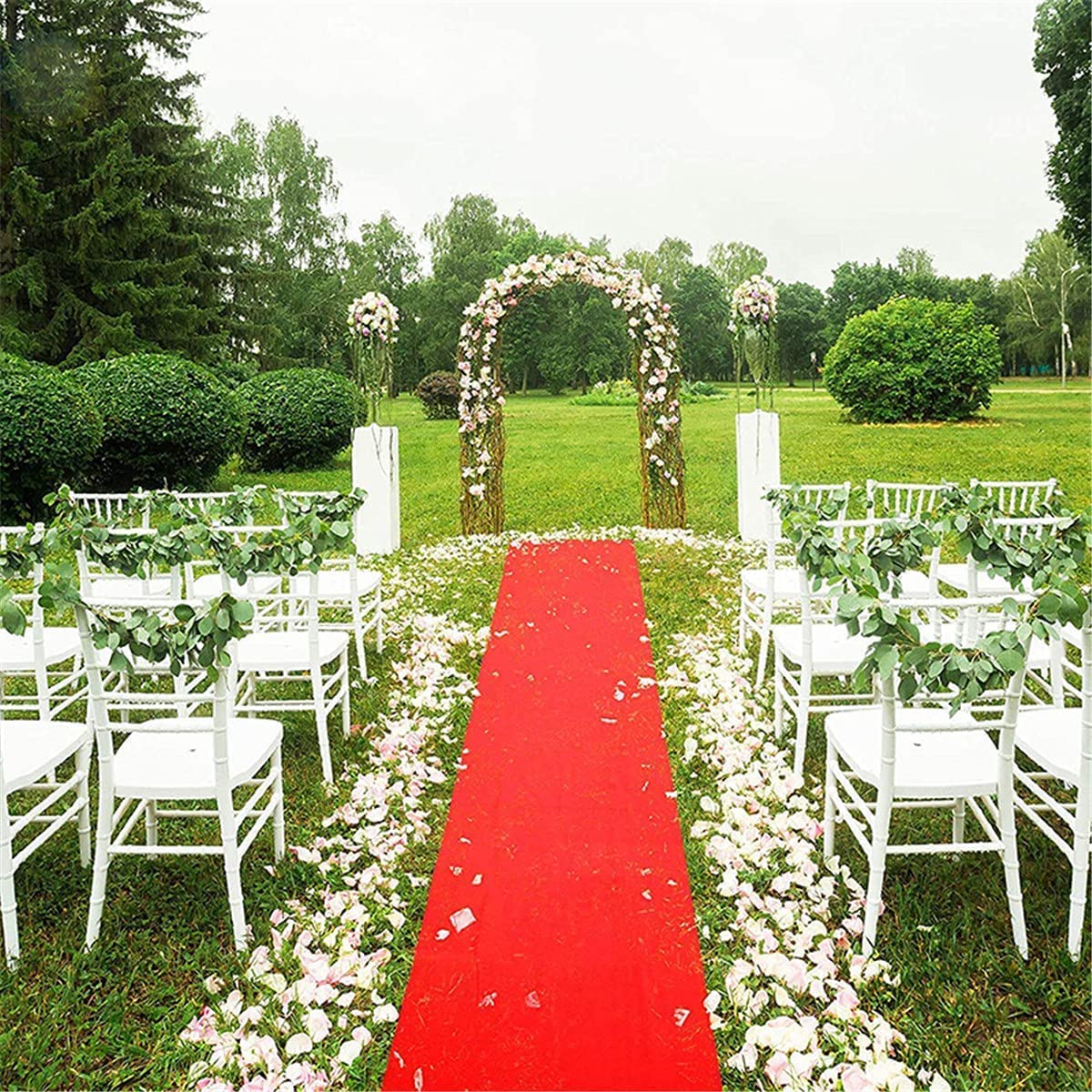 Lesolar - Tappeto per eventi, per matrimoni e eventi, red carpet 1 m x 10 m, colore rosso, per matrimoni, ricevimenti, eventi, per fiera ed eventi