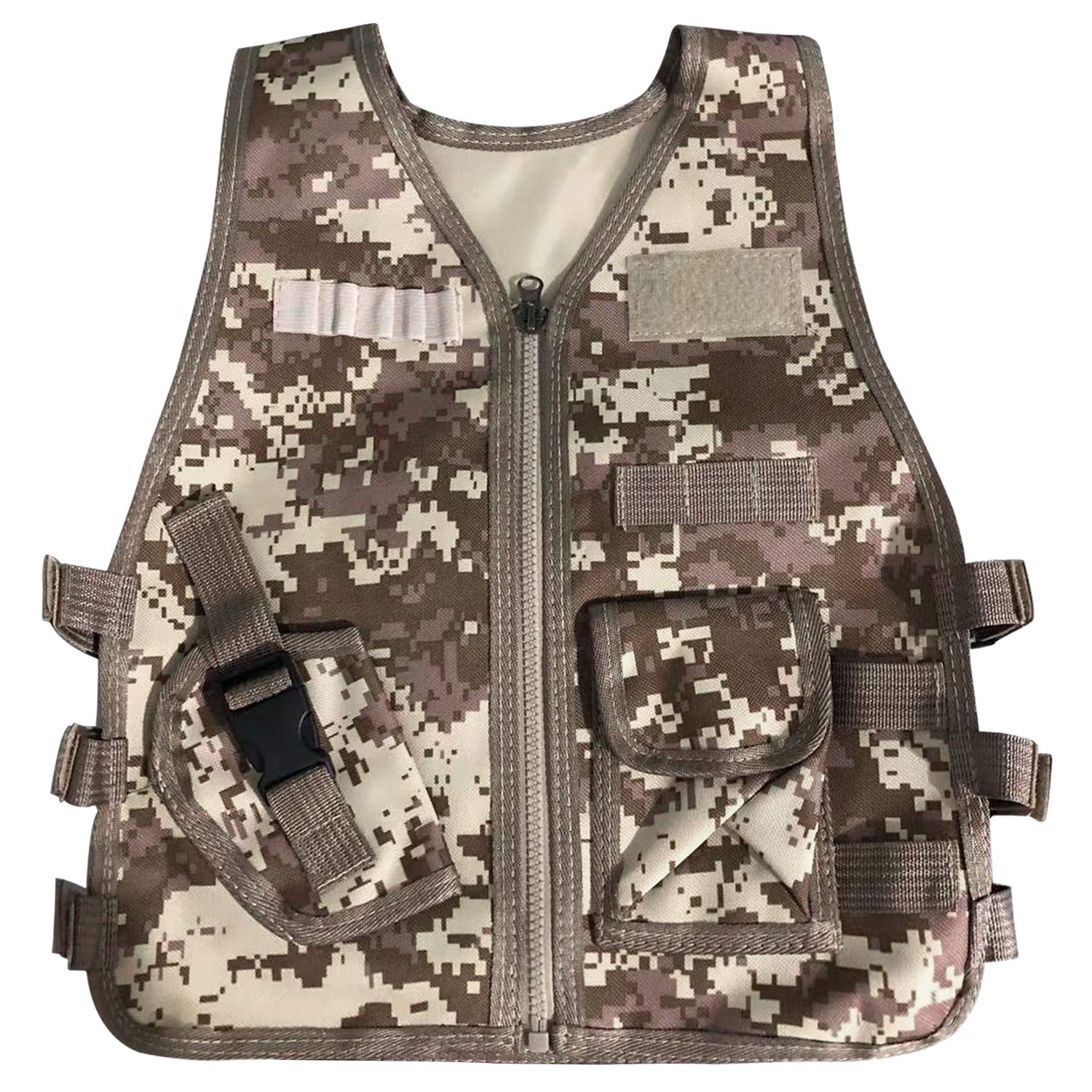 JOKHOO Kids Army Camouflage Outdoor Combat Vest