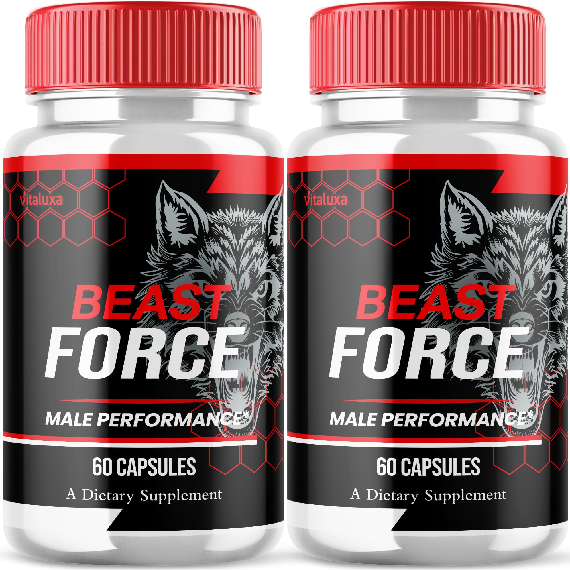 (2 Pack) Beast Force Capsules - Official Beast Force Pills for Advanced Maximum Strength Energy - BeastForce Pro Supplement for Overall Wellness Support, Official Formula, Made in USA (120 Capsules)