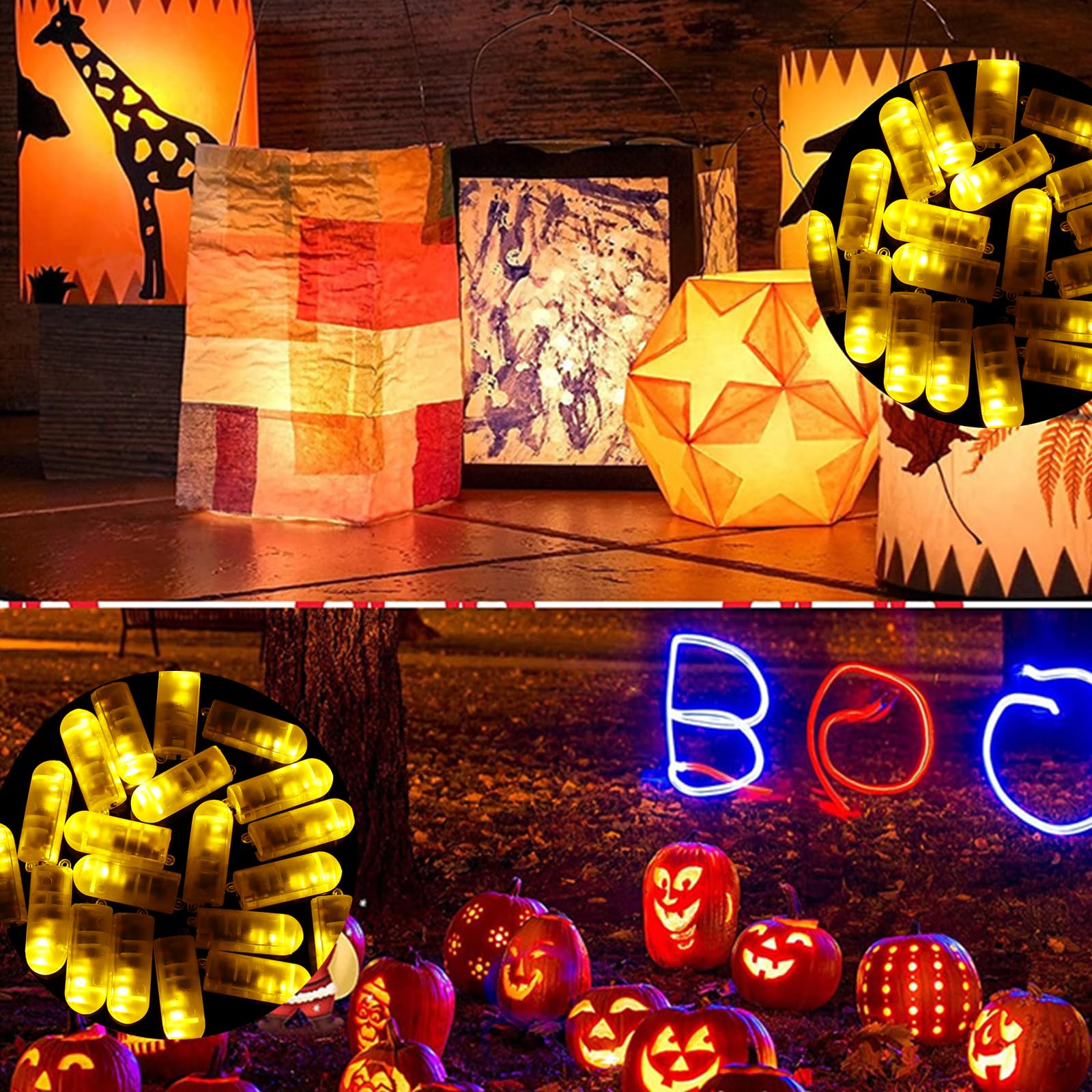 ENLACE Mini żarówki LED do balonów, 20 sztuk żarówek LED zasilanych na baterie, ciepła biel, mini światło LED, żarówka do balonów, latarni papierowych, na wesele, Halloween, Boże Narodzenie, dekoracja