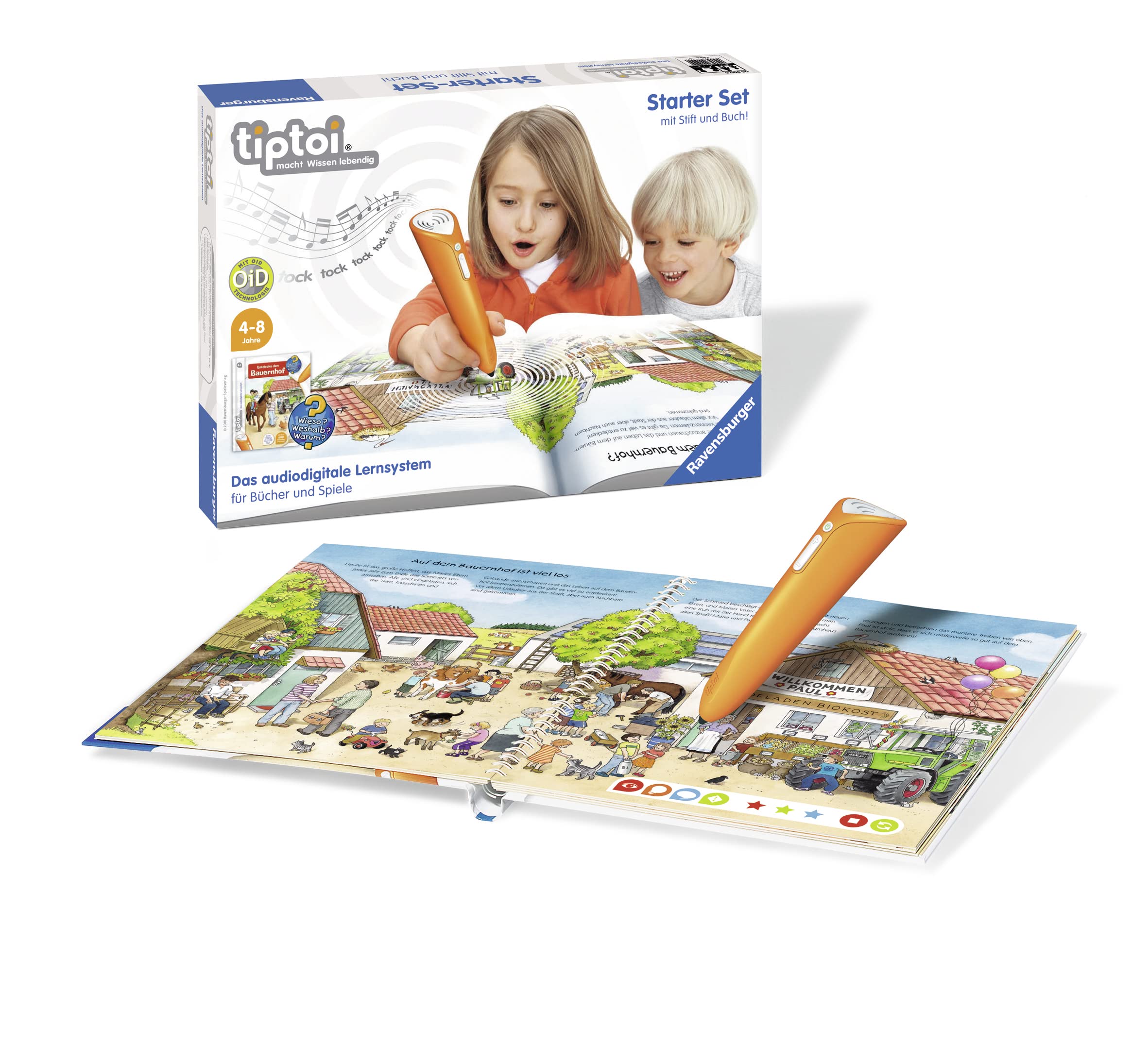 Ravensburger tiptoi Starter-Set mit Stift und Buch