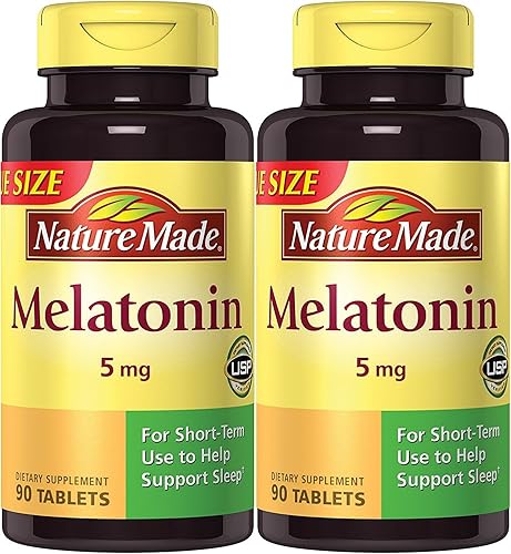 Nature Made Melatonin Máxima resistencia 5 mg, 90 tabletas (paquete de 2)