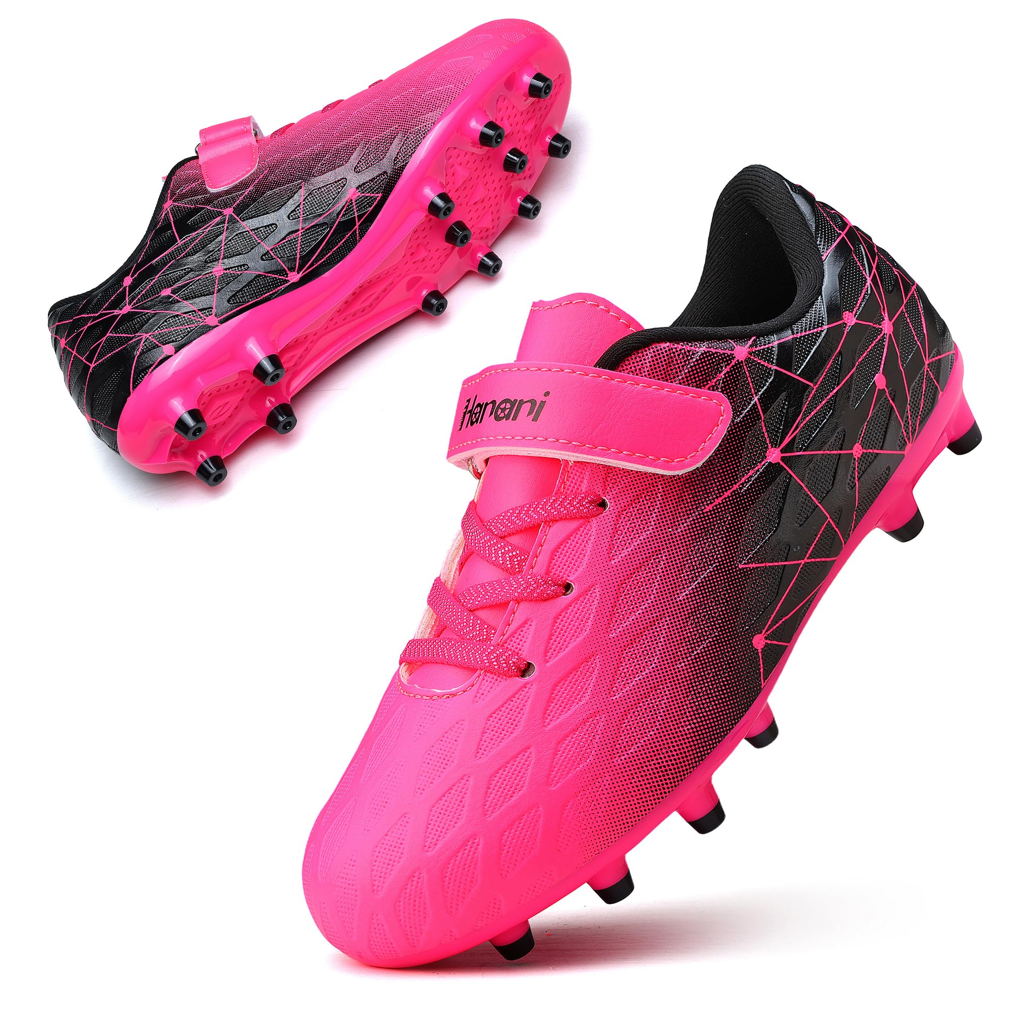 Hanani Tacchetti da calcio per bambini e ragazze FG/AG Calcio Atletica Sport Scarpe da allenamento Scarpe da corsa Adolescenti Indoor Outdoor Scarpe da Calcio Sneakers per Unisex