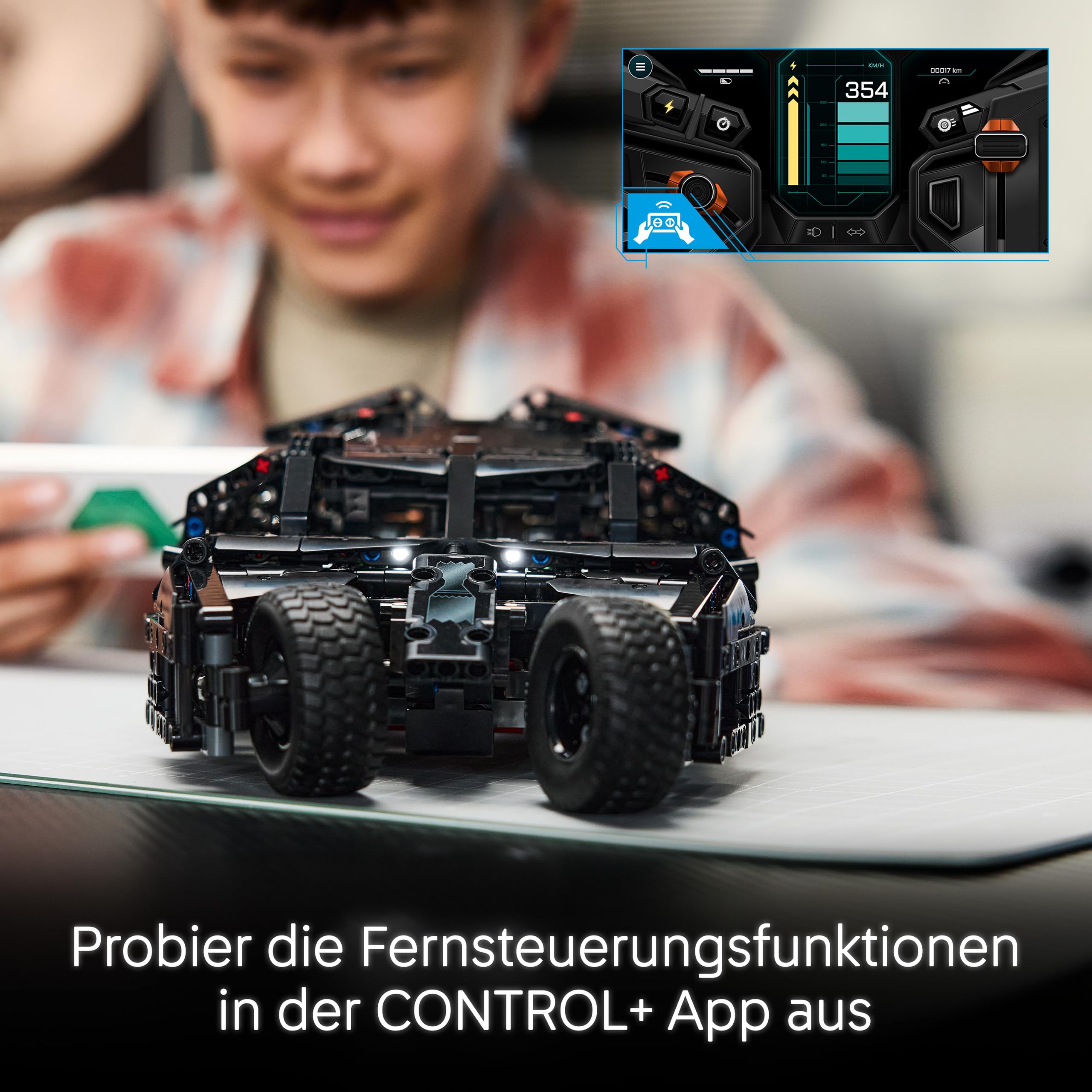 LEGO Technic Batmobile Tumbler - ferngesteuertes Spielzeugauto - Batman Fanartikel - Modell mit Lenkung und Scheinwerfern - Geschenkidee für Kinder ab 12 Jahren - 42239