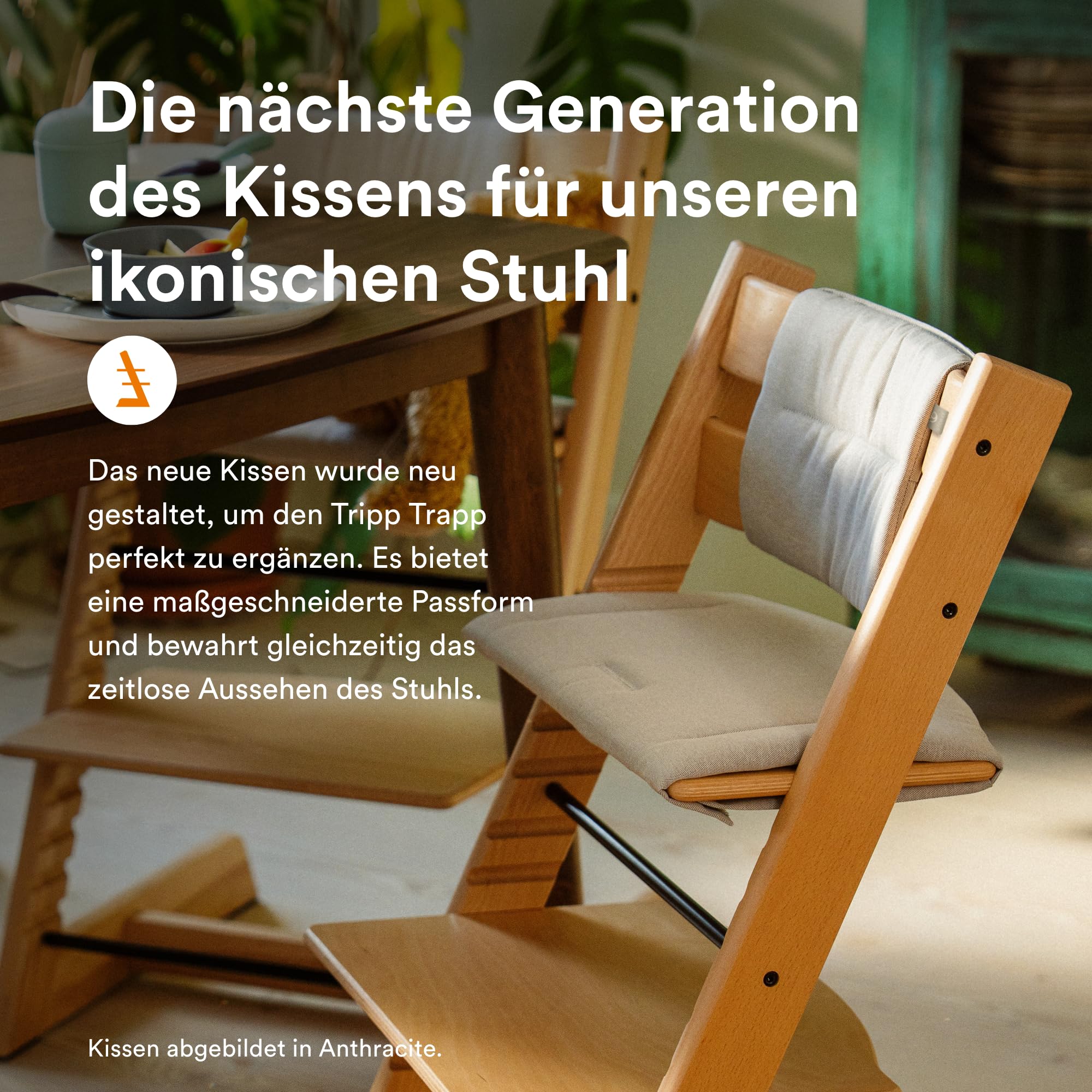 Stokke Tripp Trapp Kissen, Glacier Green – Kompatibel mit allen Tripp Trapp Stühlen & Babysets – Flüssigkeits-, flecken- & schmutzabweisend