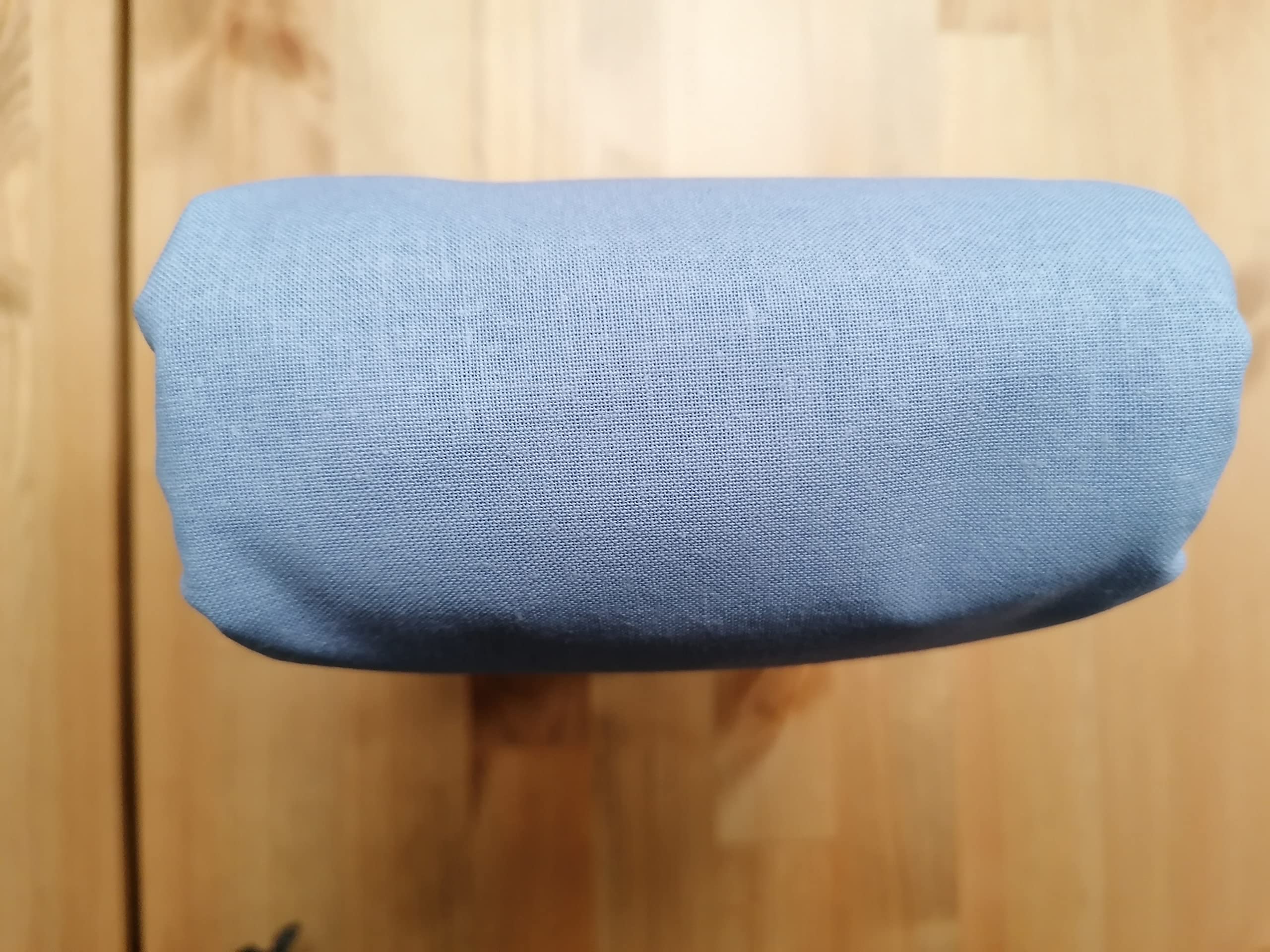 pay little I pay little Fitted sheet with corners French size: 145X200+25 100% Cotton (Light Blue), Heavenly - Image 4