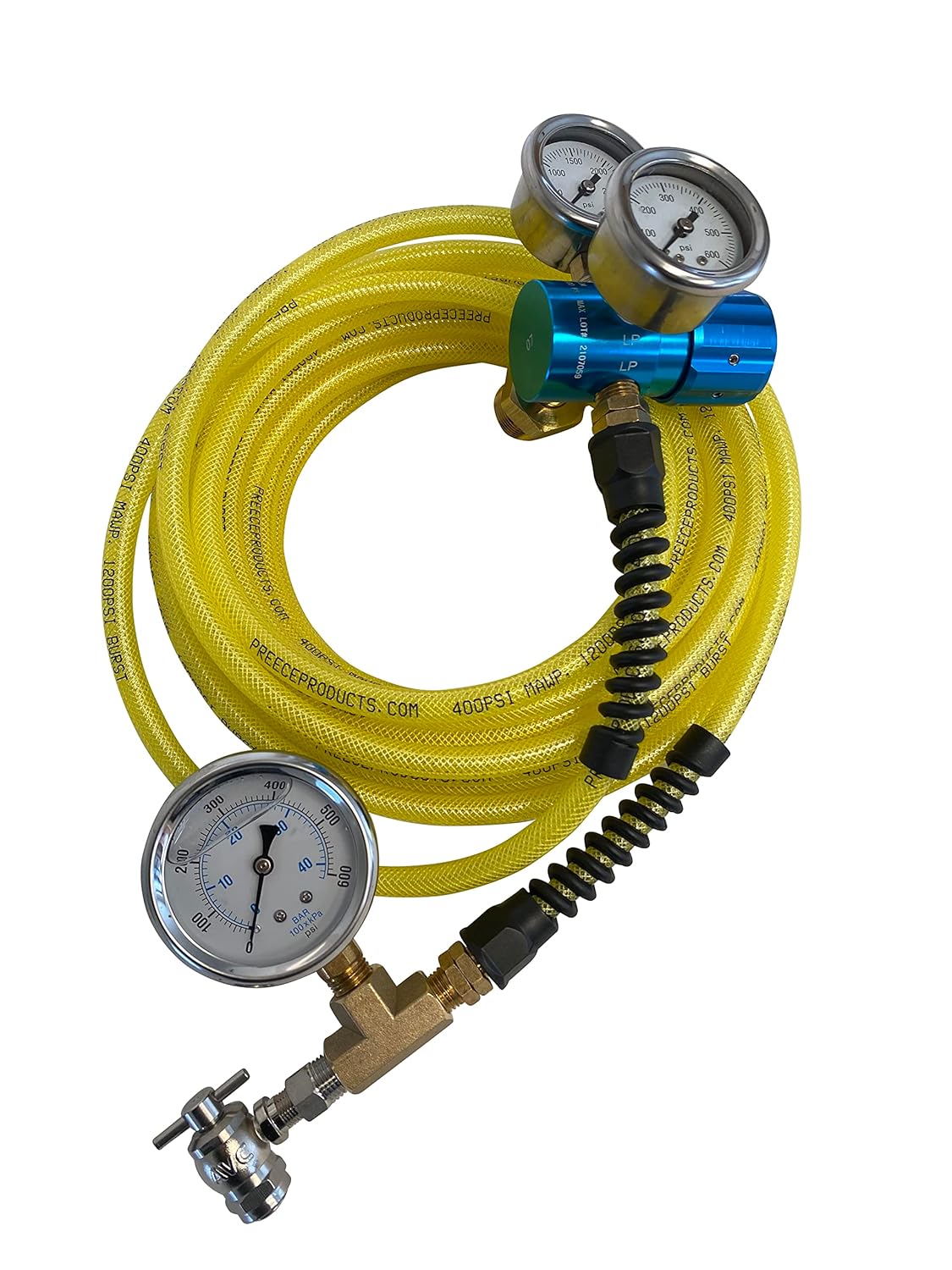 Nitrogen Regulator Shock & Tire Kit 30' Hose 0400 PSI No