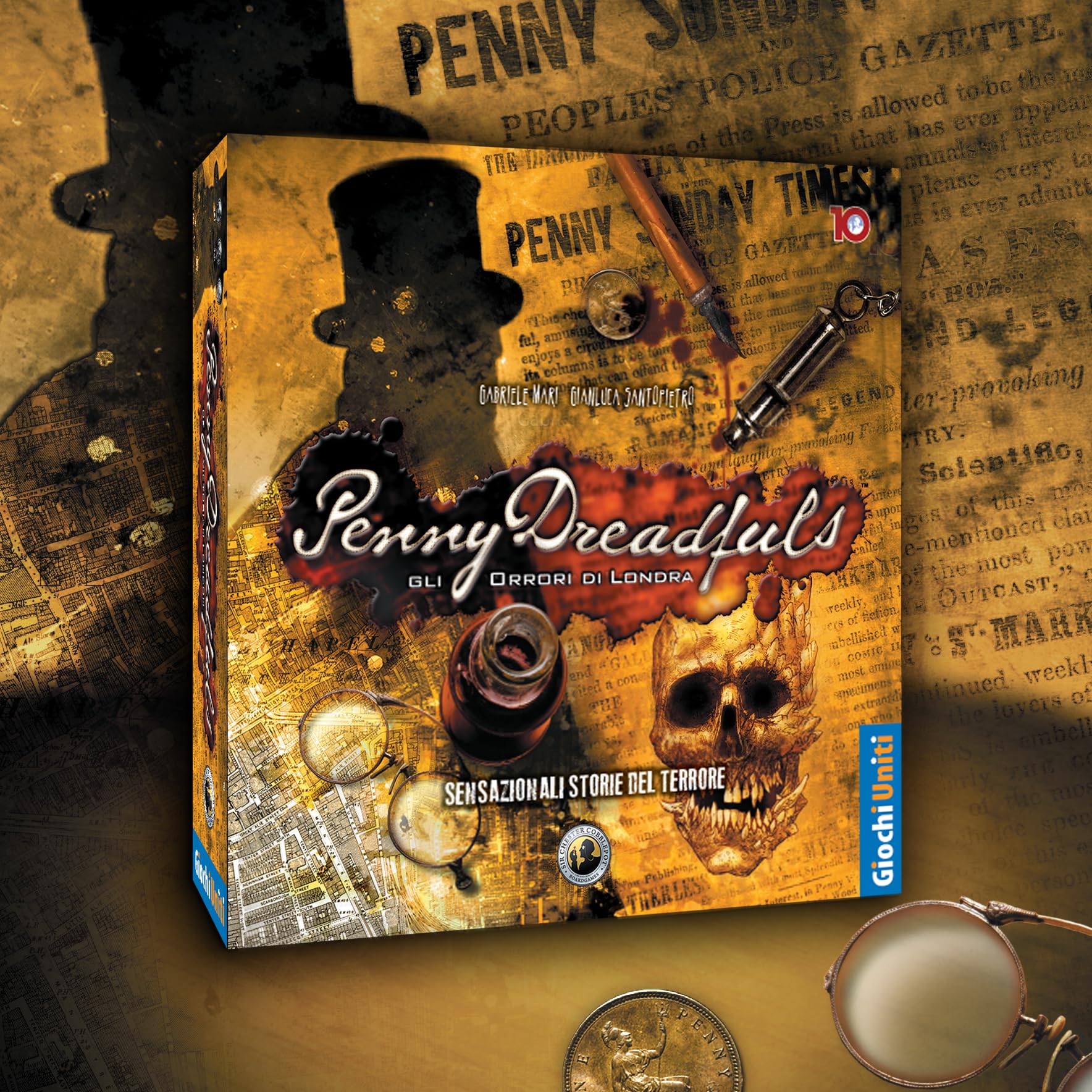 Giochi Uniti - Penny Dreadfuls, Gioco da tavolo, 1-5 Giocatori, 14+ Anni, Edizione italiana, GU770