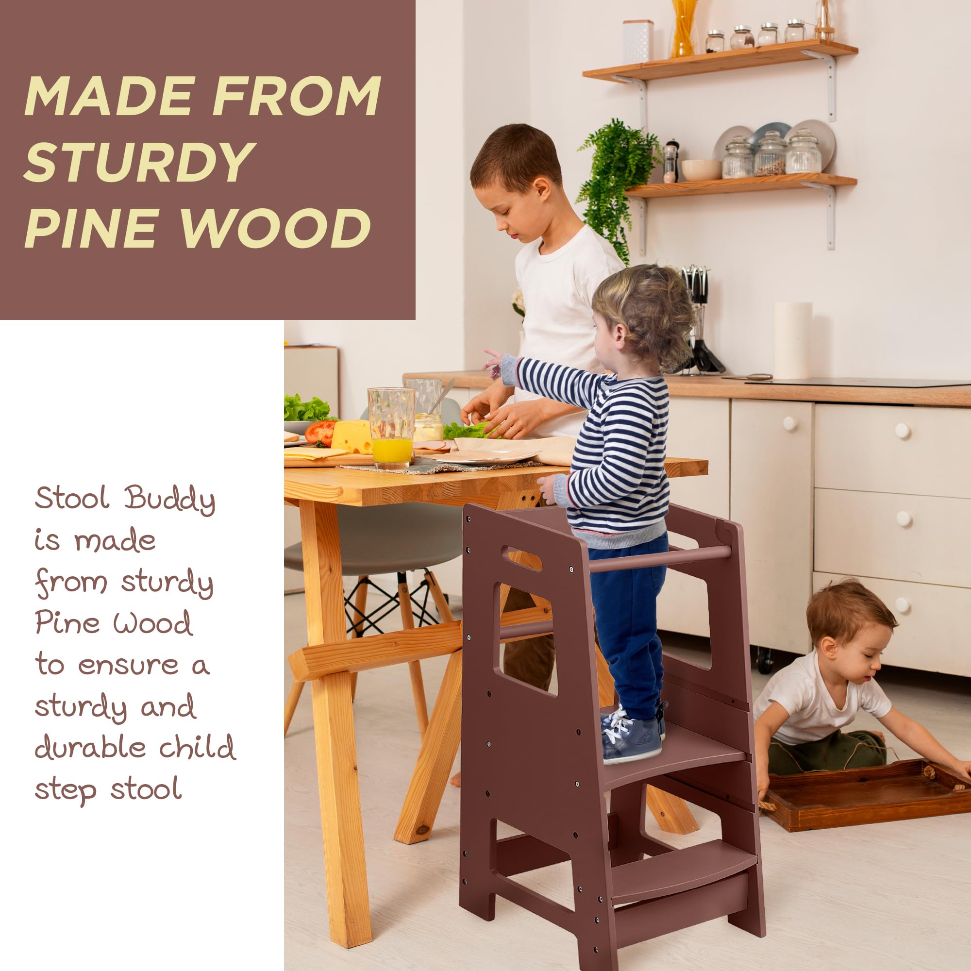 Amazon.com : FOSSICS Stool Buddy Child Step Stool Tower for Kids