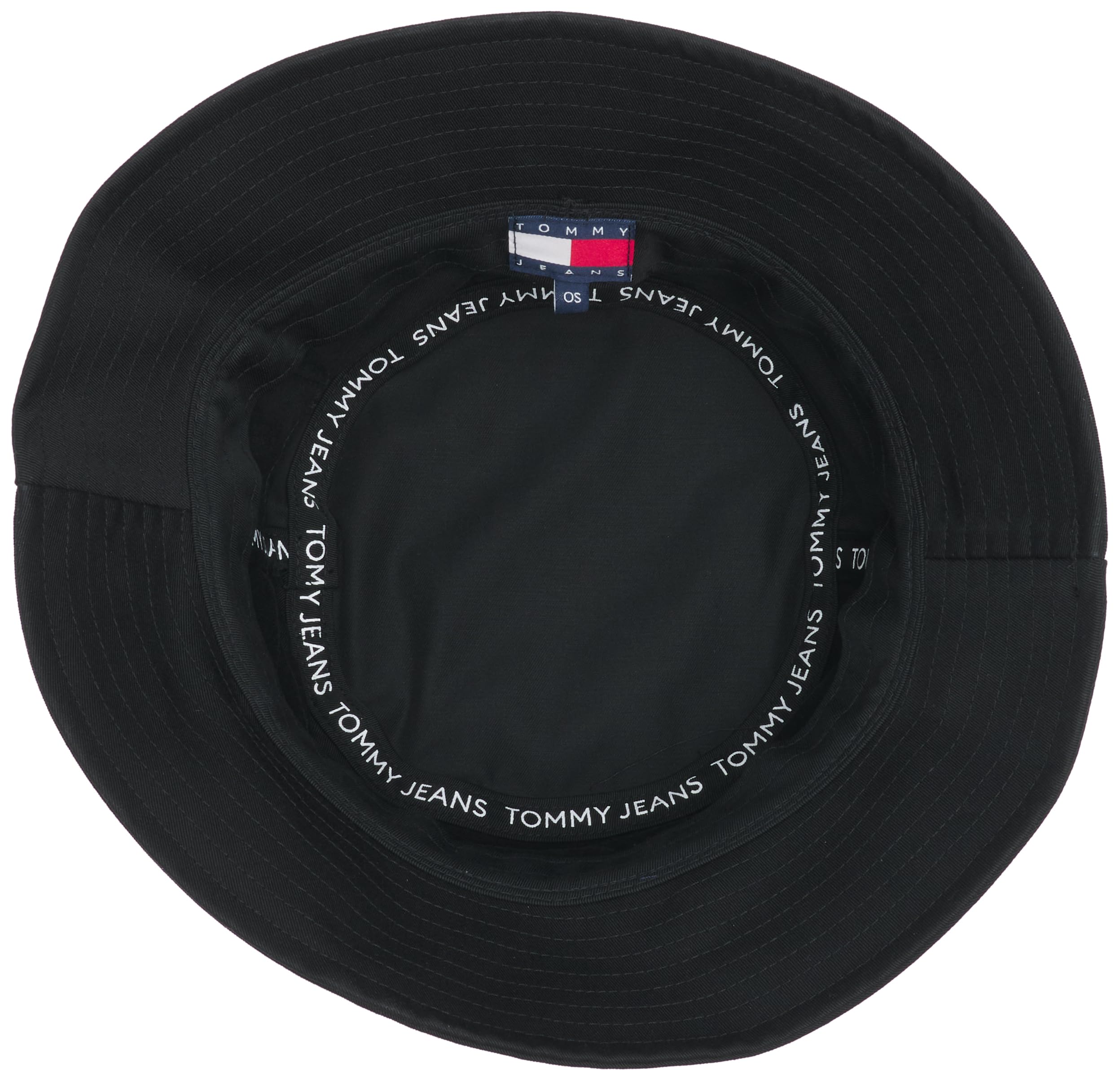 Tommy Jeans Bob Homme Heritage Bucket Hat avec Logo, Noir (Black), Taille Unique