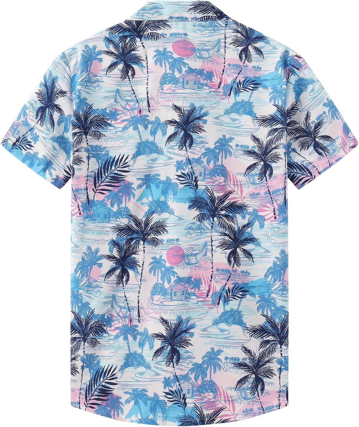 KYKU Hawaiian Shirt for Men: Beach Vacation Summer Short Sleeve Button Down Mens Shirts Casual Stylish - Image 3