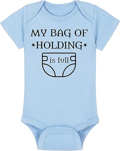 Miniatura 4 de Gaming Baby Onesie - My Bag Of Holding Is Full (12-18 Month - Blue Fabric - Black Design)