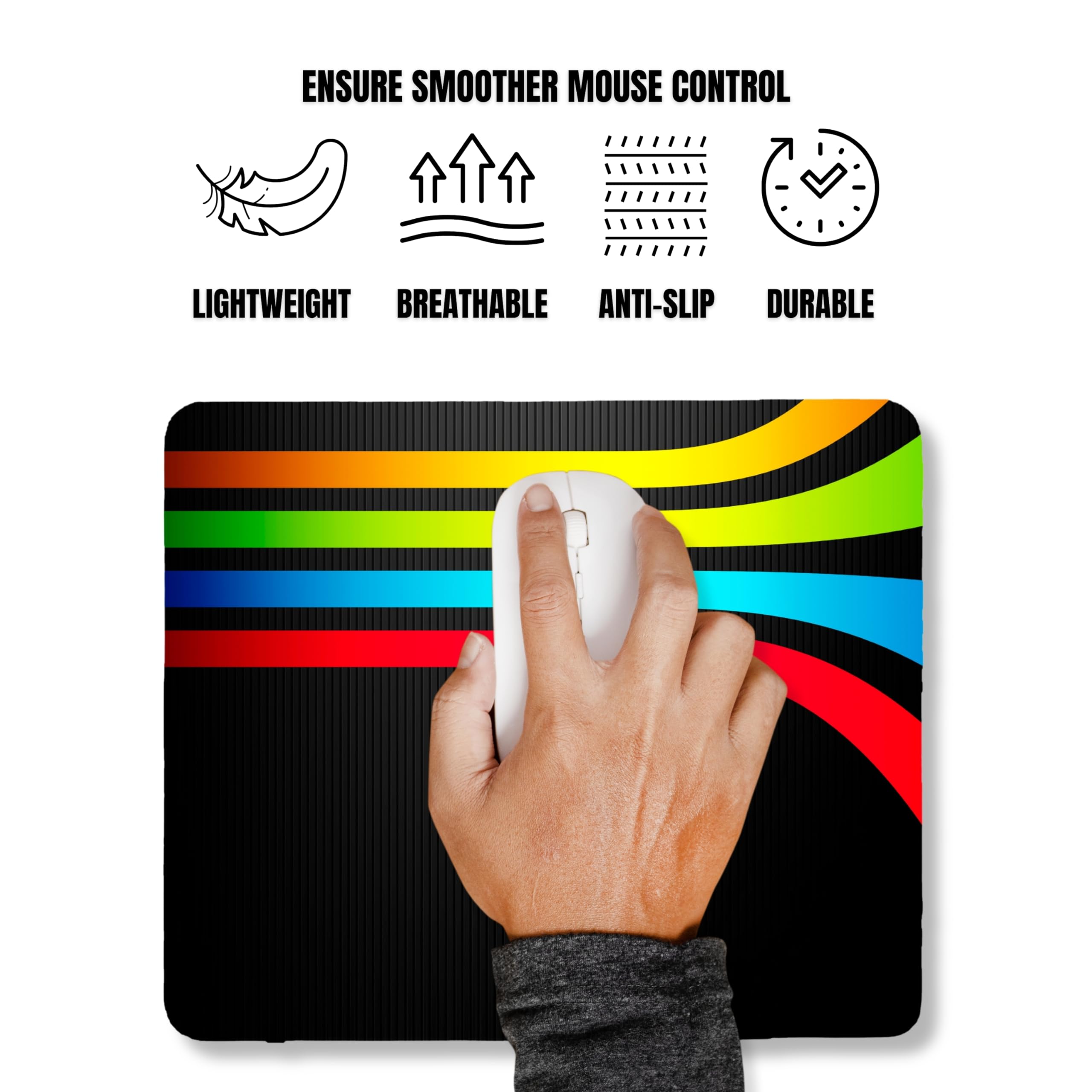 50 tappetini per mouse bianchi a sublimazione, rettangolari, per stampa a caldo, con base in gomma antiscivolo per personalizzazione, casa, ufficio, laptop e stampanti a sublimazione