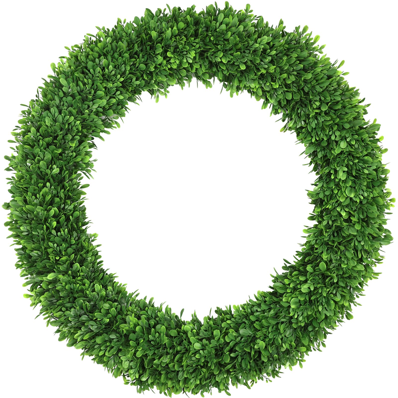 30Inch Green Boxwood Wreaths for Front Door Realistic All Season Eucalyptus