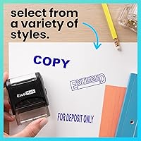 Vista 7 de ExcelMark Copia - Sello de goma autoentintado - Tinta azul A1539