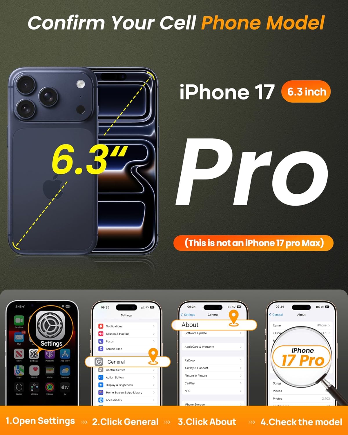 for iphone 17 pro case magnetic with stand, compatible with magsafe & full camera protection & camera control capture button, rugged shockproof protective phone case for iphone 17 pro, purple purple iphone 17 pro 6.3\"