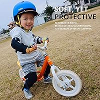 Vista 2 de Rodilleras y coderas para niños de estilo suave con guantes de bicicleta, equipo flexible resistente a los impactos para edades de 2 a 11 años