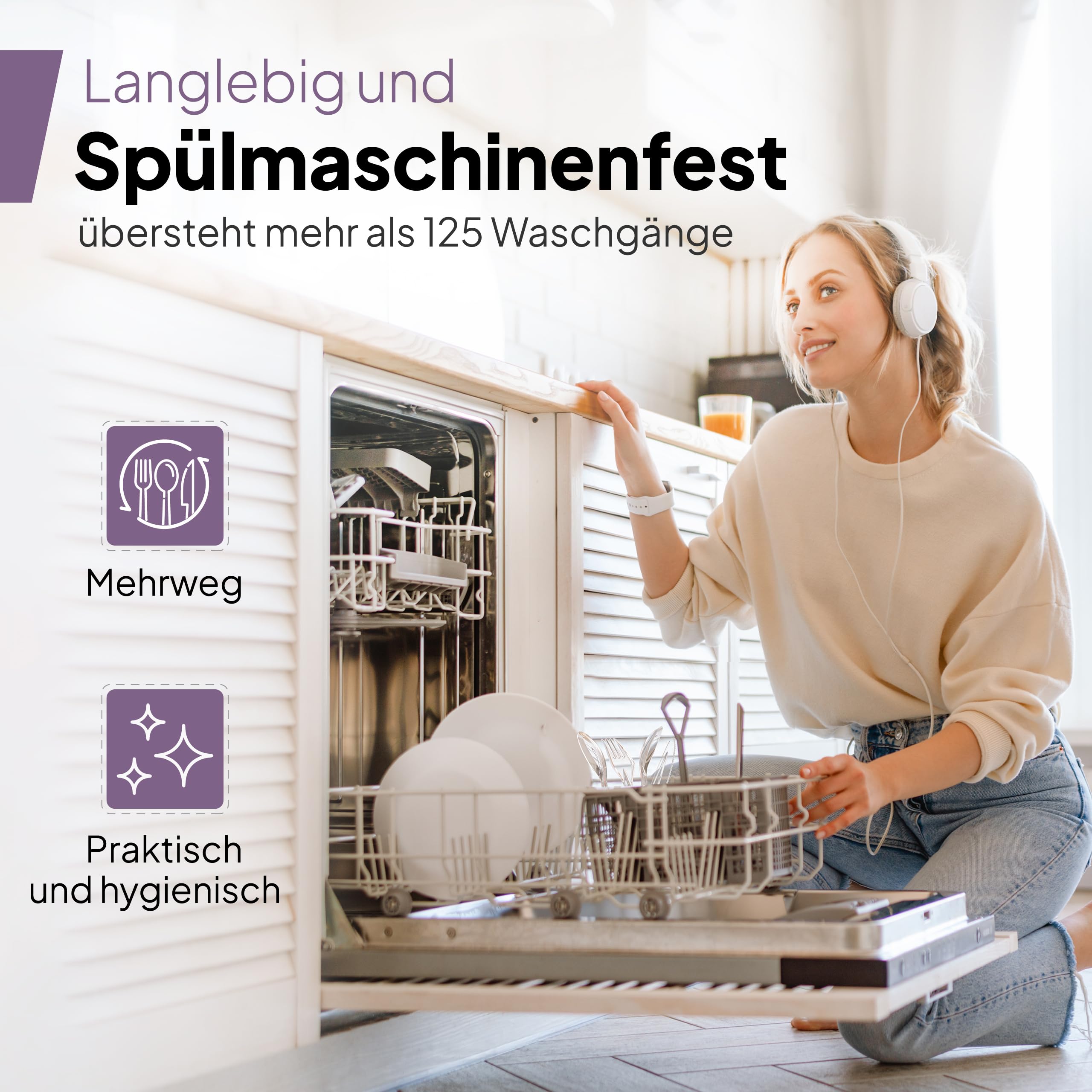 Inoverse Mehrweggabeln 1000 Stück, Länge 18 cm – Plastikgabeln, Kuchengabeln – Wiederverwendbar, spülmaschinenfest & BPA-frei | Premium Mehrweg Plastikbesteck für Party, Catering & Hochzeit
