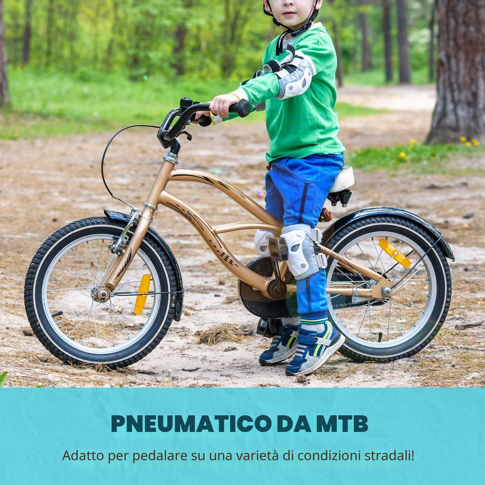 ZUKKA Set di 2 pneumatici pieghevoli da, 20/24/26 x 1,75 pollici, pieghevoli, per bicicletta,mountain bike, bicicletta per bambini