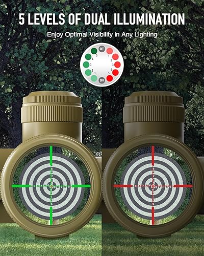 Miniatura 3 de Pinty 2.5-10x40 Rojo Verde Iluminado Mil-dot Tactical Rifle Alcance con Láser Rojo Combo - Color de Lente Verde