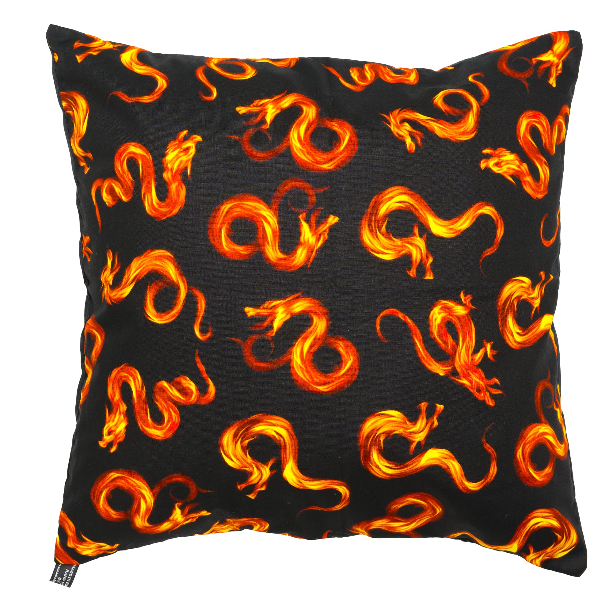 Chinese Dragon Fire Cushion Covers - fits an 18" x 18" cushion pad — image 1
