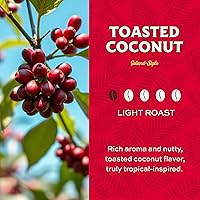 Vista 2 de Lion Coffee Toasted Coconut Flavored Medium Roast Coffee Pods - Single-Serve Pods - Hawaiian Inspired Flavor - Arabica Coffee - Compatible with