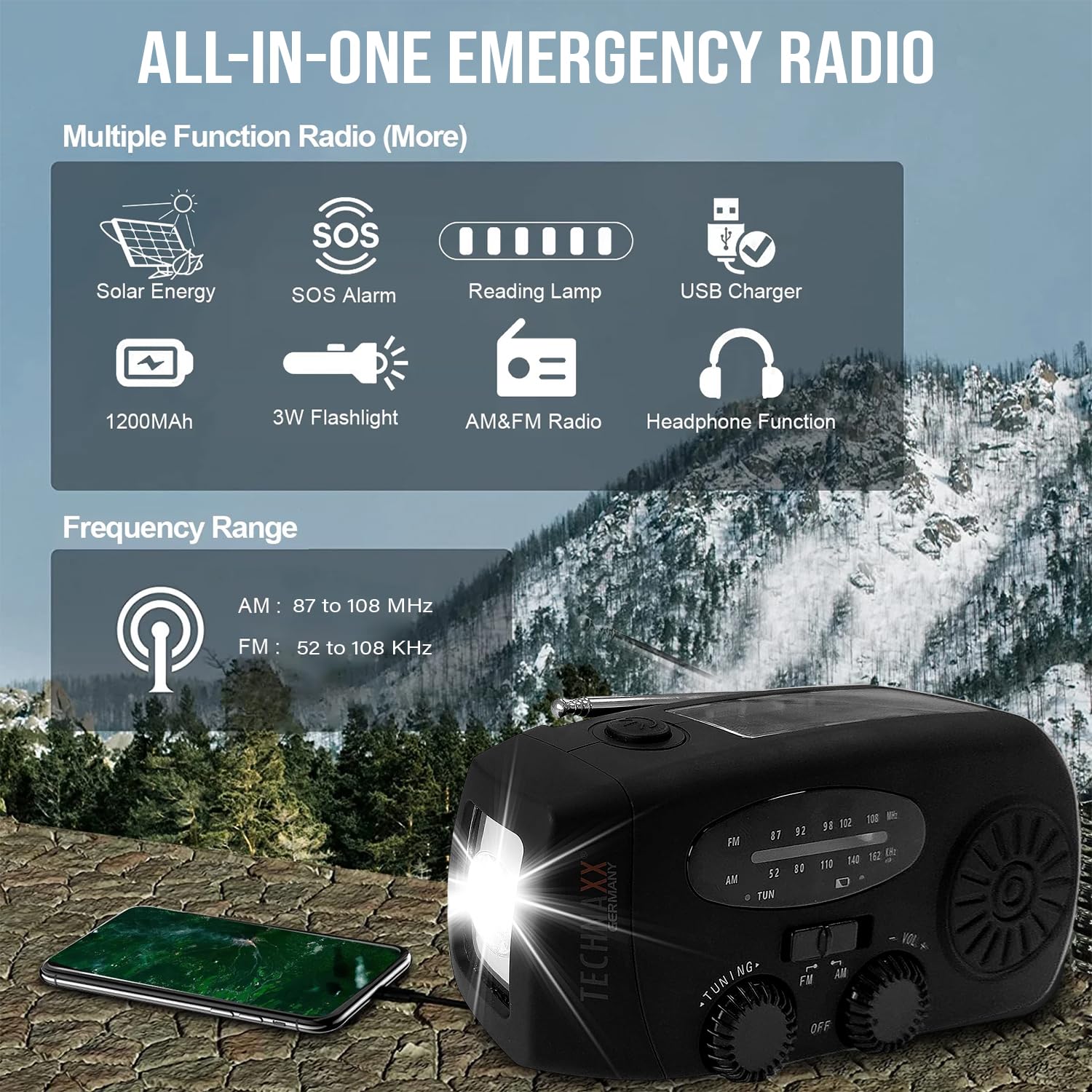 Technaxx Manual Y Radio Solar TX-238