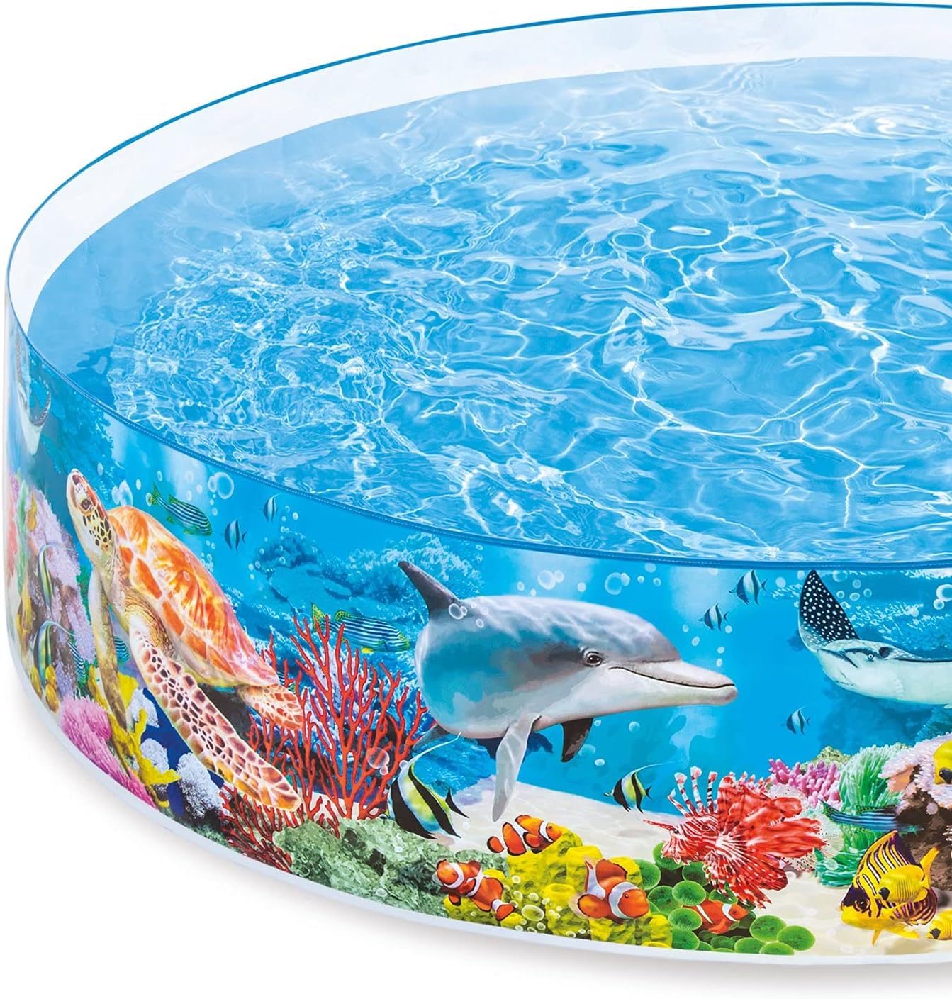 Intex 58472EP SnapSet Kiddie 8 x 8 Foot Instant Backyard Swimming Pool for Kids 3 Years Old and Up with Repair Patch, Deep Sea Blue (2 Pack)