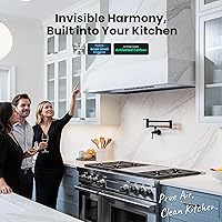 Vista 7 de VIKIO HOME Range Hood Insert 30 Inch,Built-in Kitchen Hood with 980 CFM, Ducted/Ductless Convertible Duct,Stainless Steel Kitchen Vent