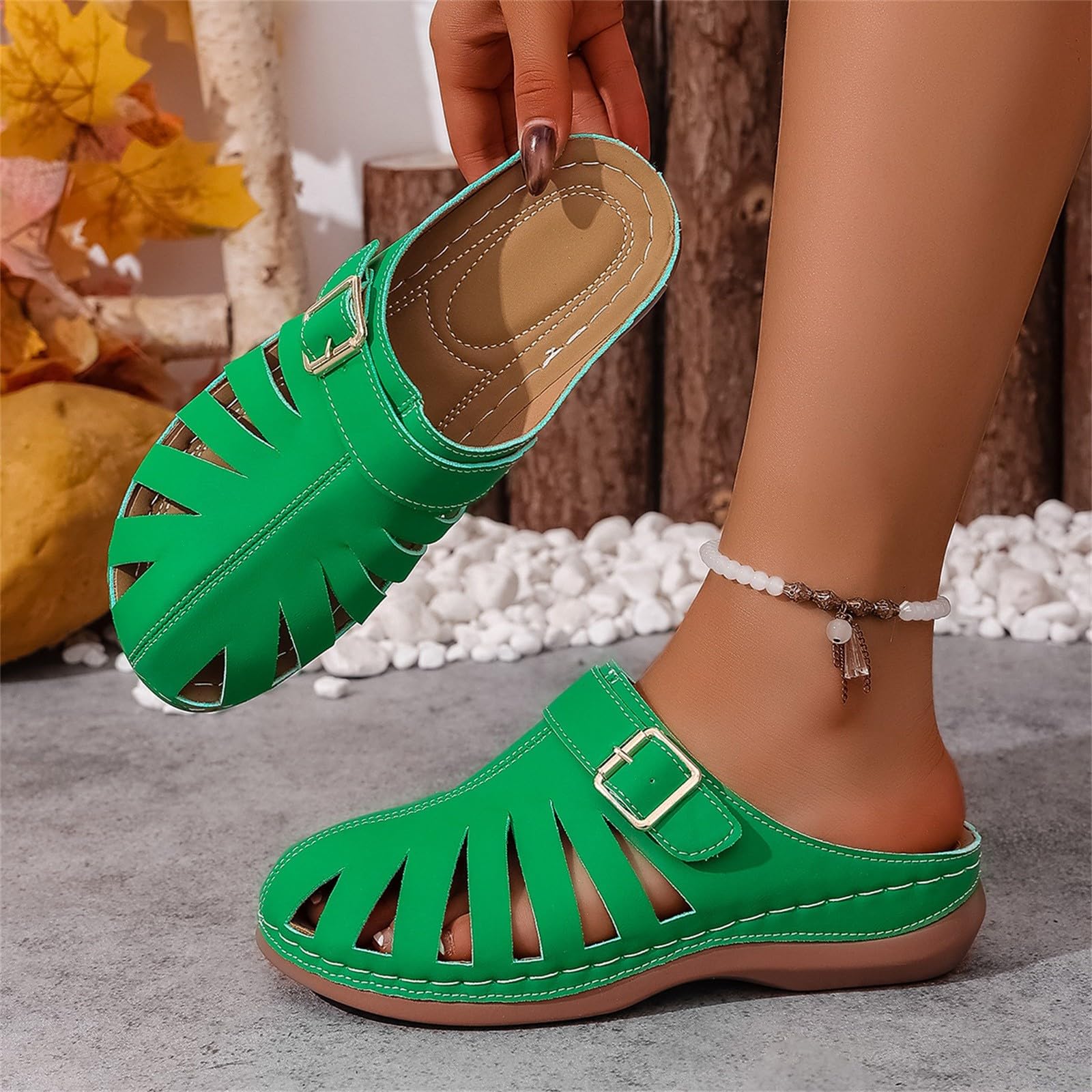 Genérico Sandalias Mujer Verano De Uso Versátil, Cómodas Y Duraderas, Zapatos Verano Mujer Para Cualquier Atuendo Casual