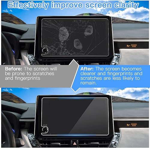 Miniatura 6 de Protector de pantalla de coche de 8 pulgadas, Toyota RAV4 2023 Accesorios de pantalla táctil de navegación para pantalla GPS, protector de vidrio