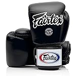Fairtex BGV1 Muay Thai Boxing Training Sparring Gloves for Men, Women, Kids| Premium Quality, Light Weight & Shock Absorbent 16 oz Boxing Gloves -Black