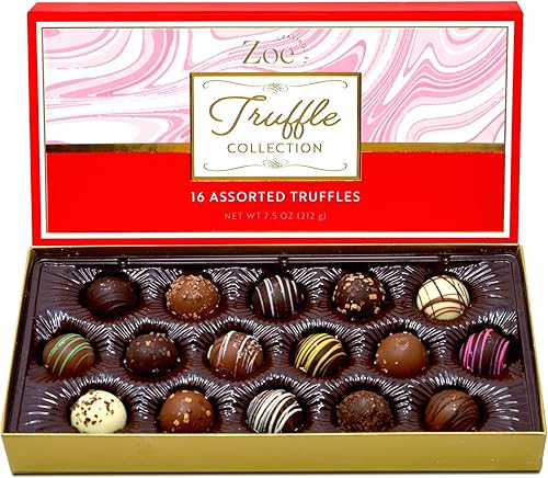 CRAVINGS BY ZOE Chocolate Truffles Birthday Gift Box | 16 Count | Chocolate Candy Gifts | Gourmet Assorted Chocolate Food Gift Basket | Birthday Gifts for Women Men Mom Dad Adults Couples Families CRAVINGS BY ZOE Chocolate Truffles Birthday Gift Box | 16 Count | Chocolate Candy Gifts | Gourmet Assorted Chocolate Food Gift Basket | Birthday Gifts for Women Men Mom Dad Adults Couples Families