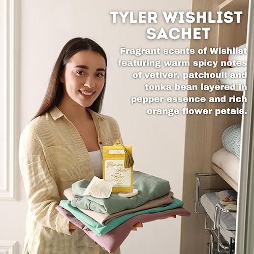 Miniatura 4 de Worldwide Nutrition Paquete Tyler Wishlist Secadora Sachets - Glamorosas hojas reutilizables para secadora - Sobres para cajones y actualización de