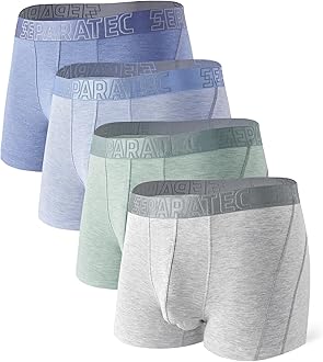SeparatecMens Underwear Rayon Made from Bamboo Underwear Men, 3.5-Inch Legs Breathable Trunks for Men, 3-4 PackThe Forest Stewardship Council