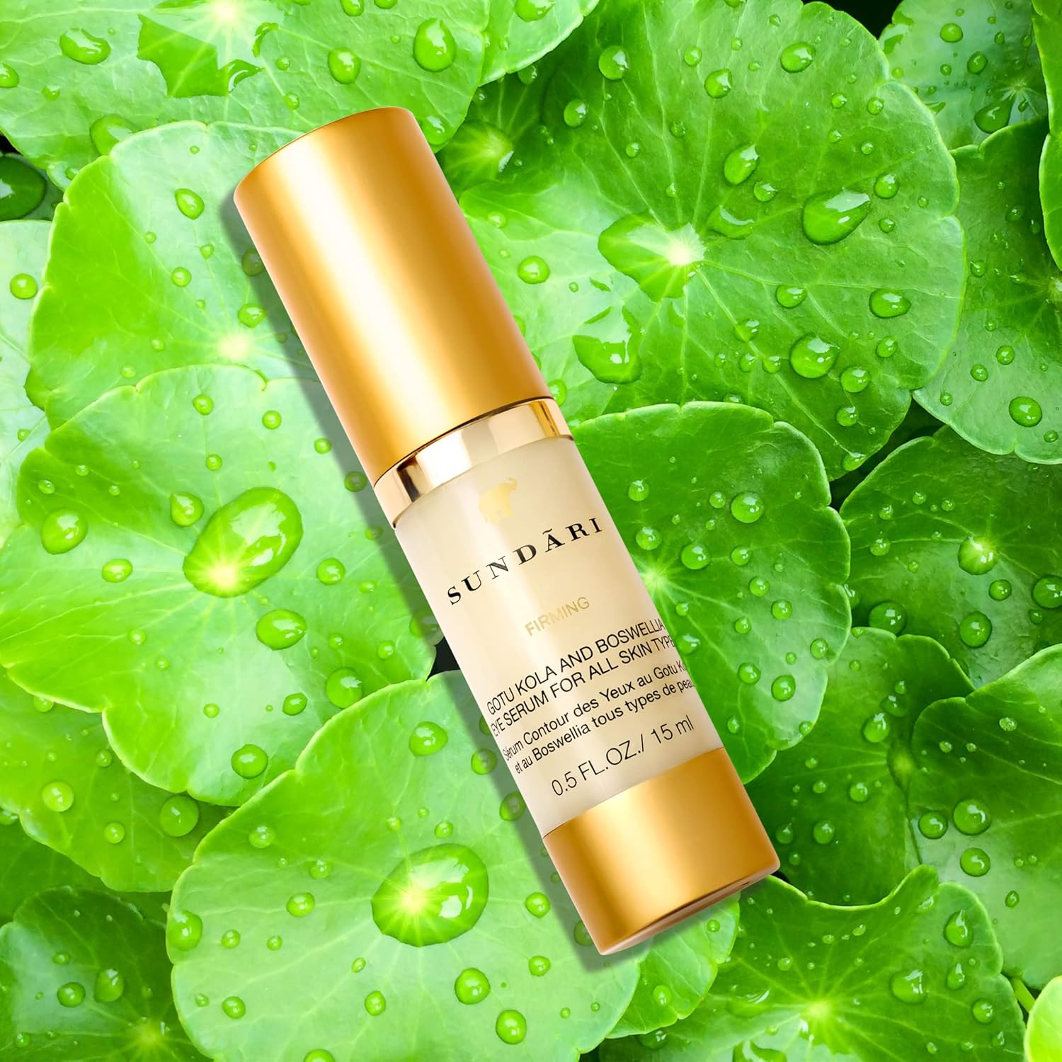 SUNDARI Gotu Kola and Boswellia Eye Serum, 0.5 Fl Oz, Firming Eye Contour Treatment, Reduces Bags, Wrinkles, & Tightens for Fresh, Youthful Appearance