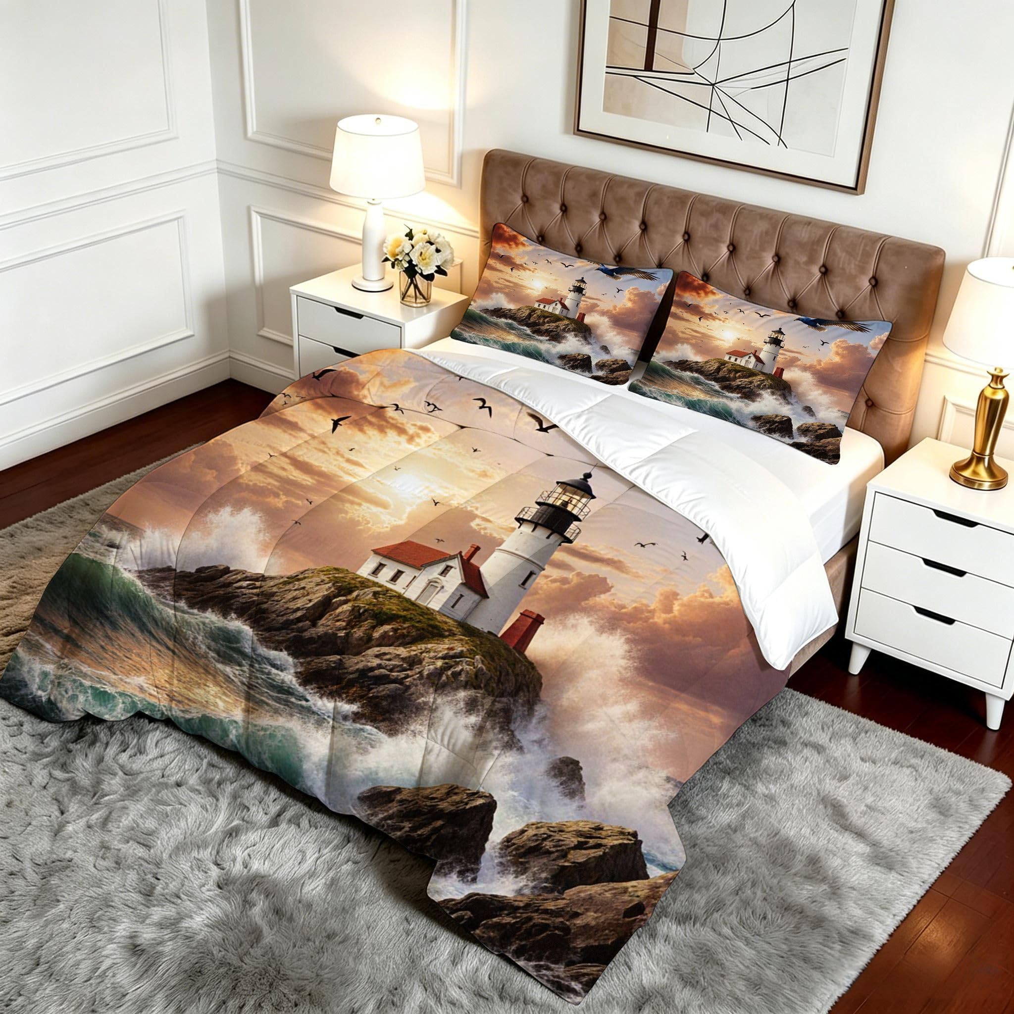 Edredón Cama 105, 200x200 cm, Isla Gris, DQ652