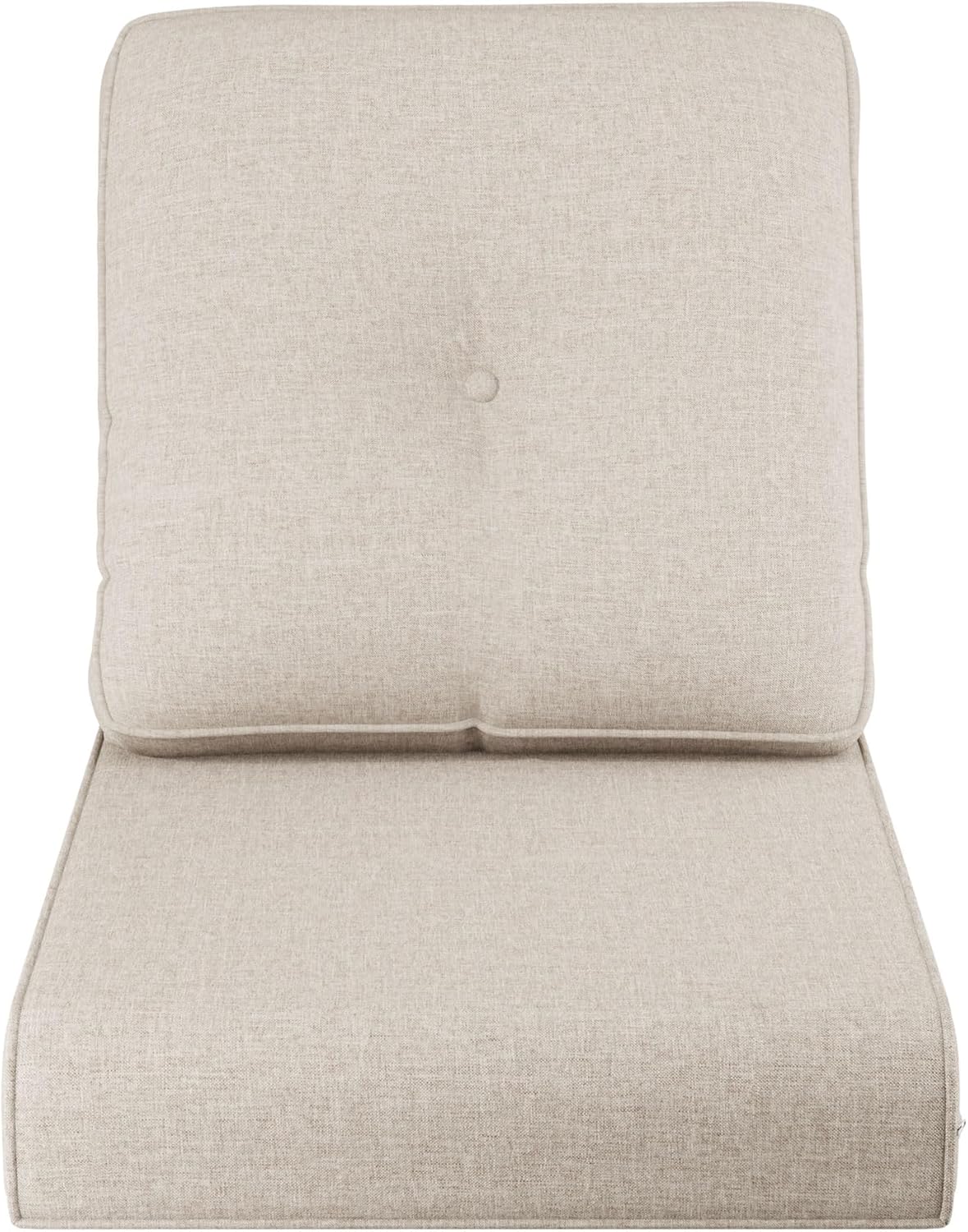 Patio Furniture Cushions Set, 22x25/22x24 Inch Outdoor Deep Seat Chair Cushions, Water Resistant & Fade Resistant, Removable Cover, 4" Thickened Outdoor Seat Cushion for Chair, Sofa(1 Set)